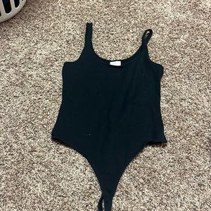 Black tank top bodysuit